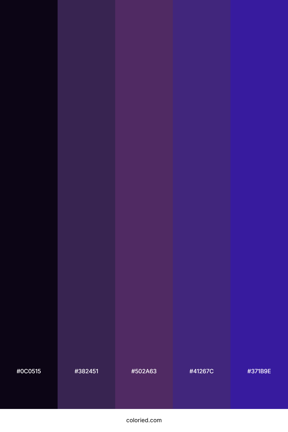 Amethyst And Indigo Color Palette