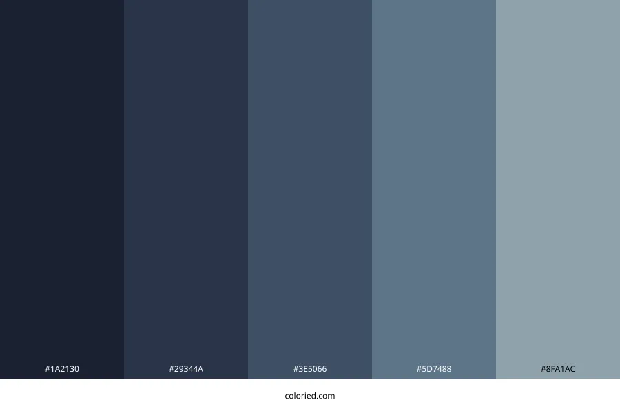 Anthracite Blue Color Palette
