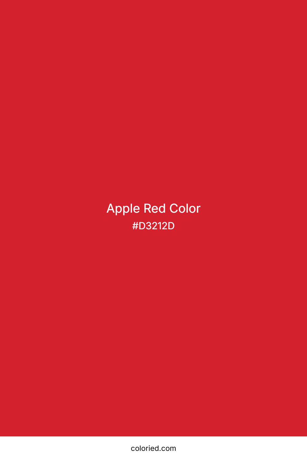 Apple Red Color
