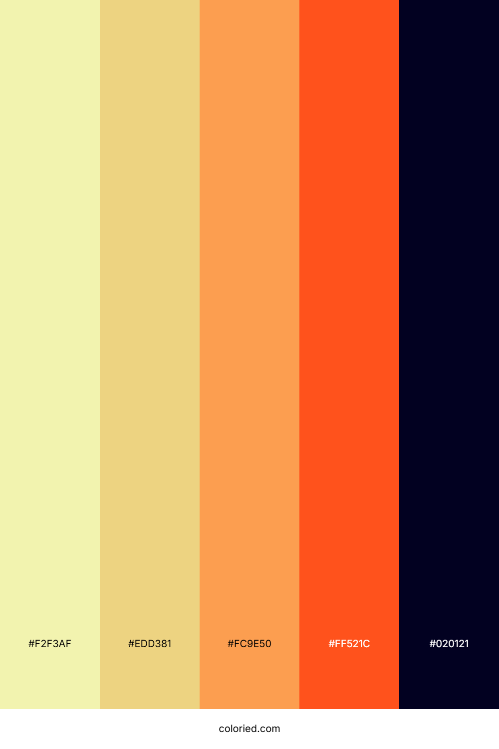 Apricot Sunset Flame Color Palette