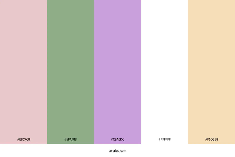 April Wedding Color Palette