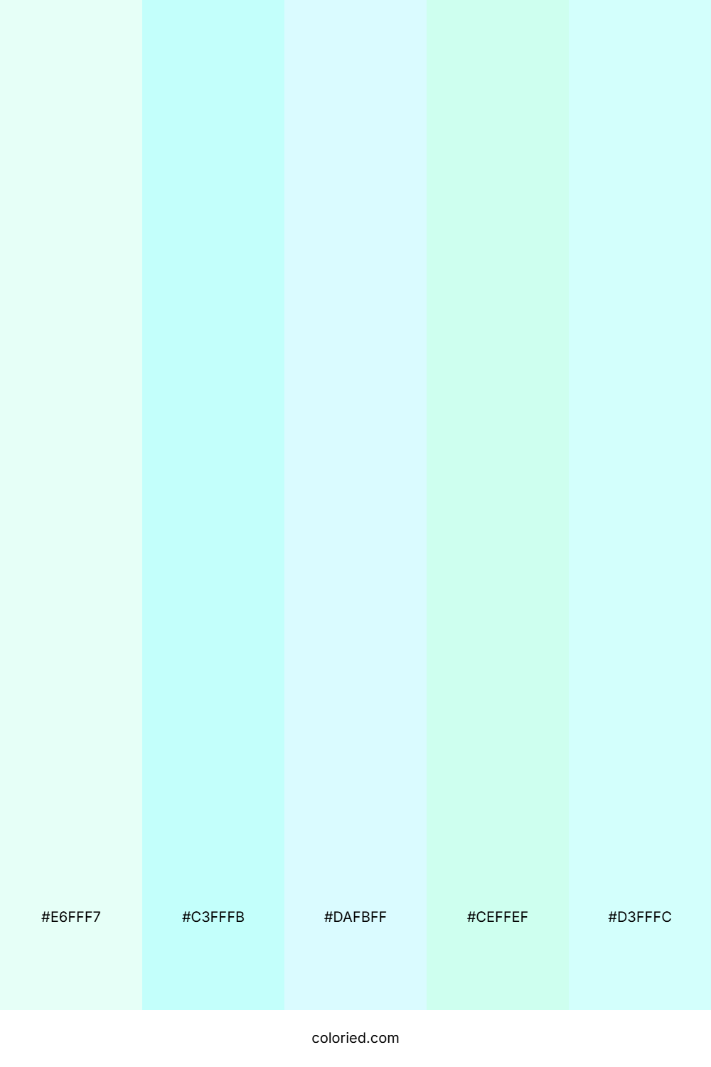 Aqua and Seafoam Color Palette