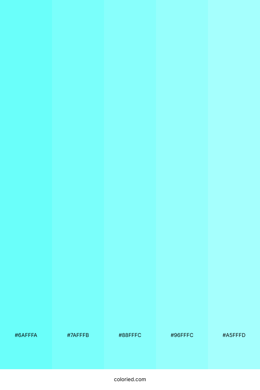 Aqua and Sky Blue Color Palette
