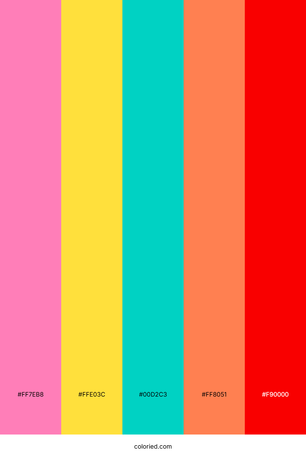 Aqua And Tangerine Color Palette