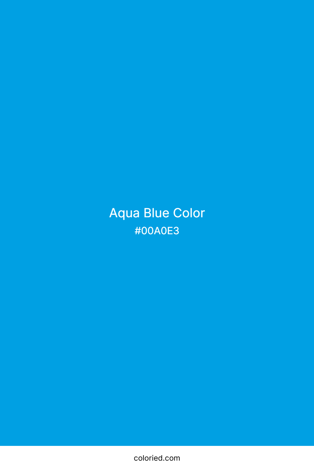 Aqua Blue Color