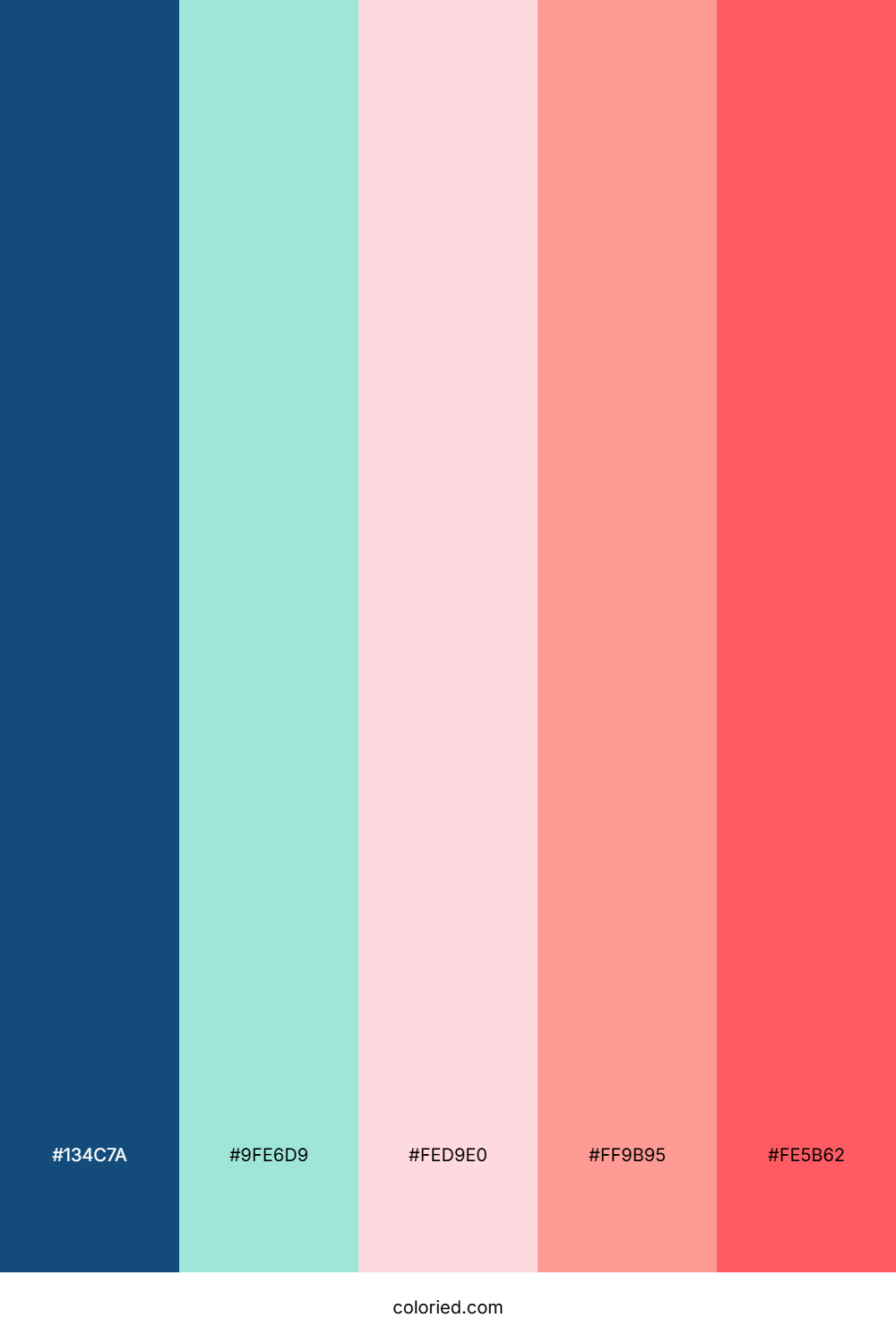 Aqua Blush Horizon Color Palette