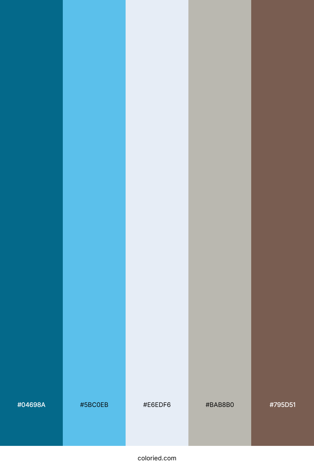 Aqua Bronze Glow Color Palette