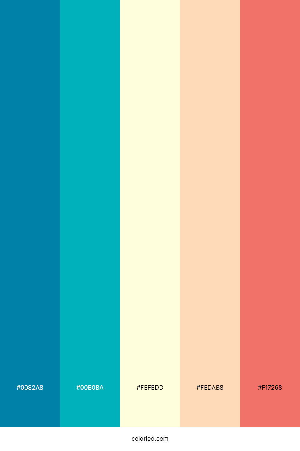 Aqua Coral Drift Color Palette