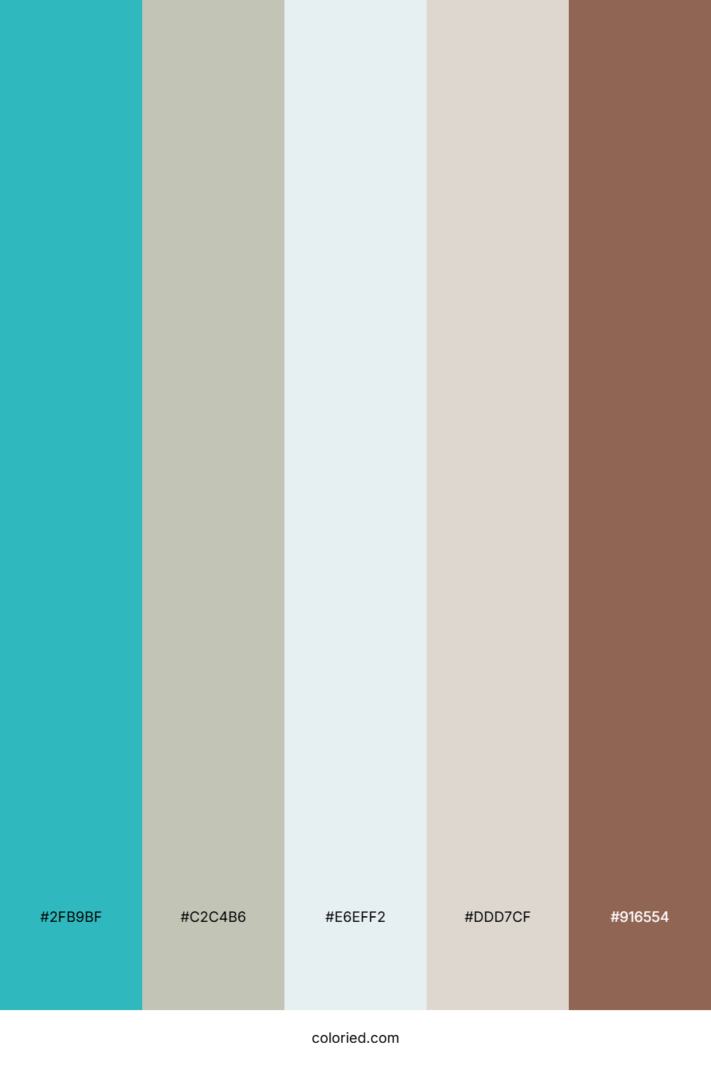 Aqua Drift Shoreline Color Palette