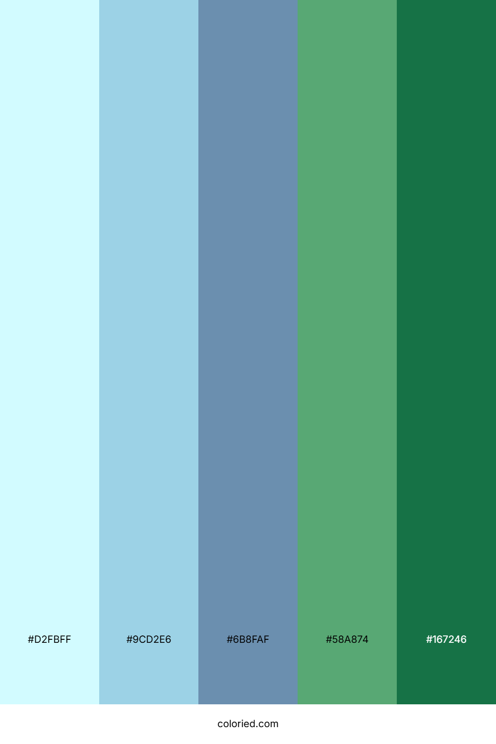 Aqua Fern Stream Palette