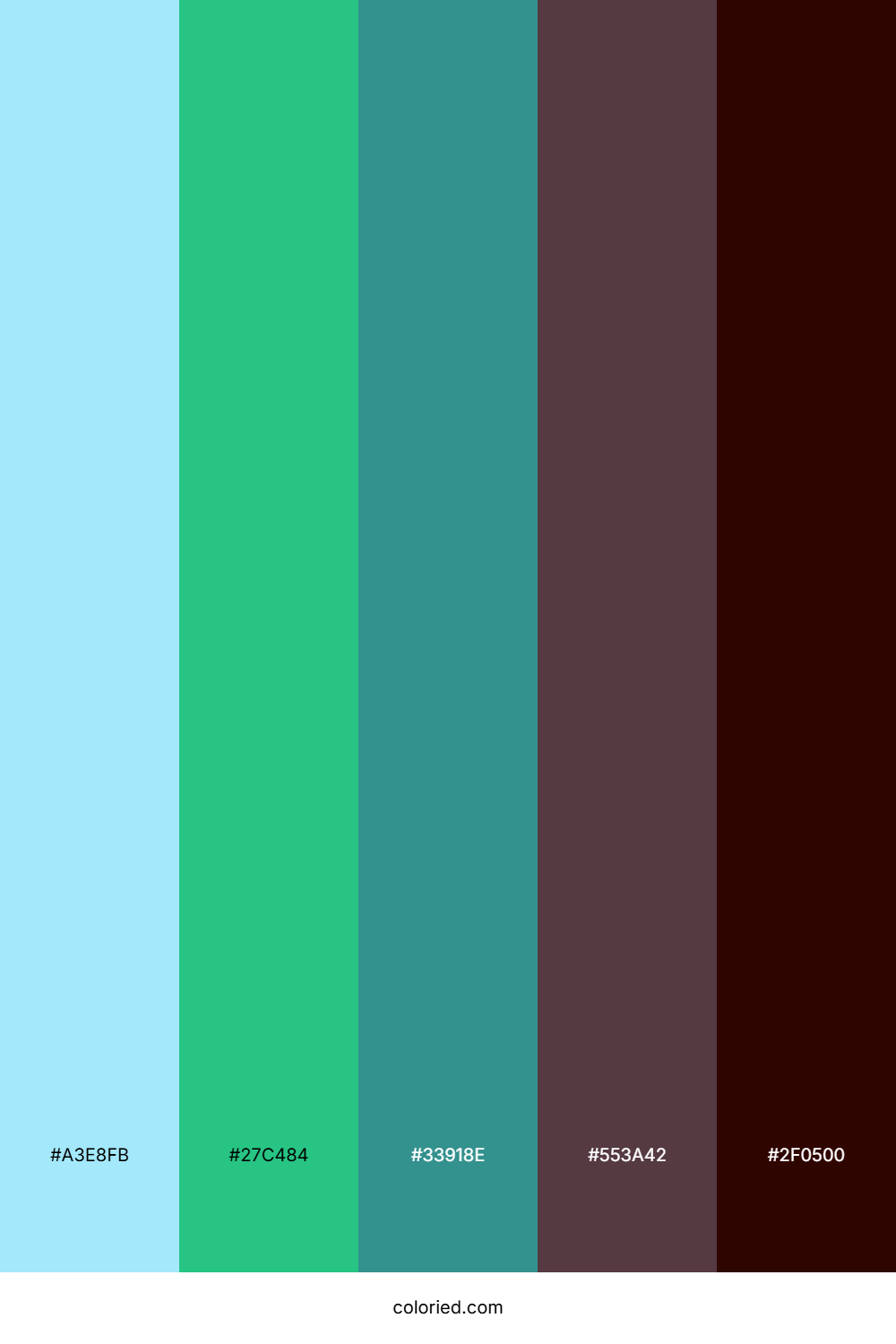 Aqua Forest Glow Color Palette
