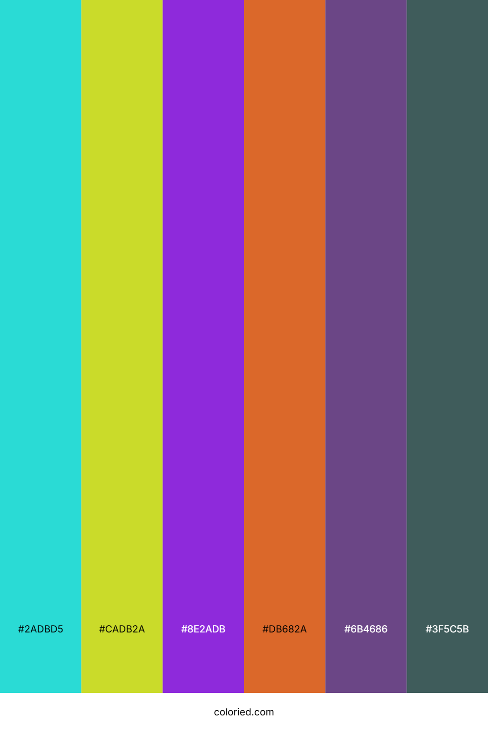 Aqua Grape Flame Palette