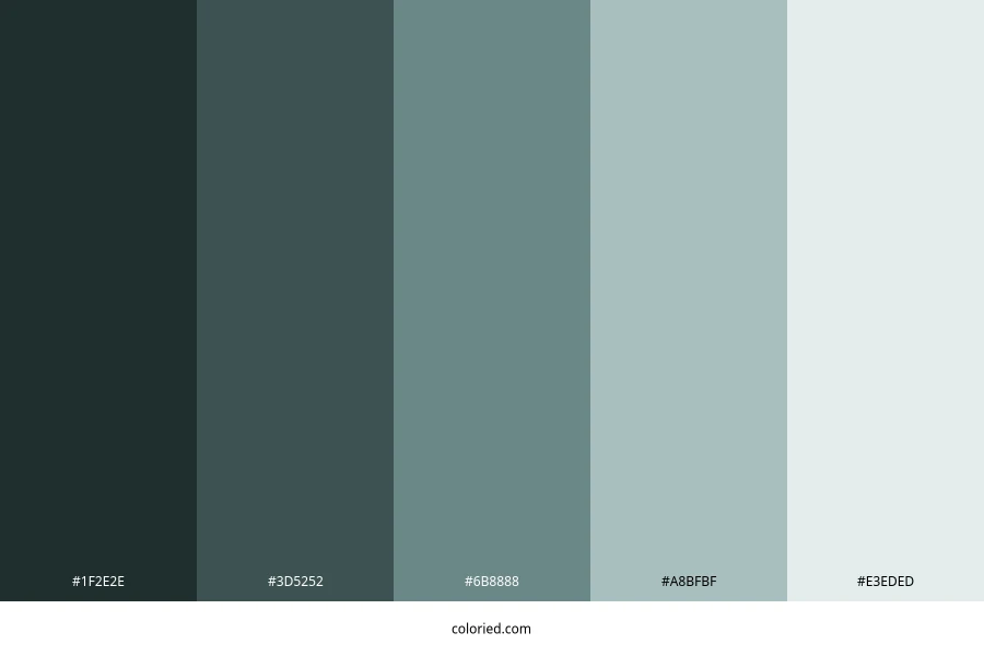 Aqua Gray Color Palette
