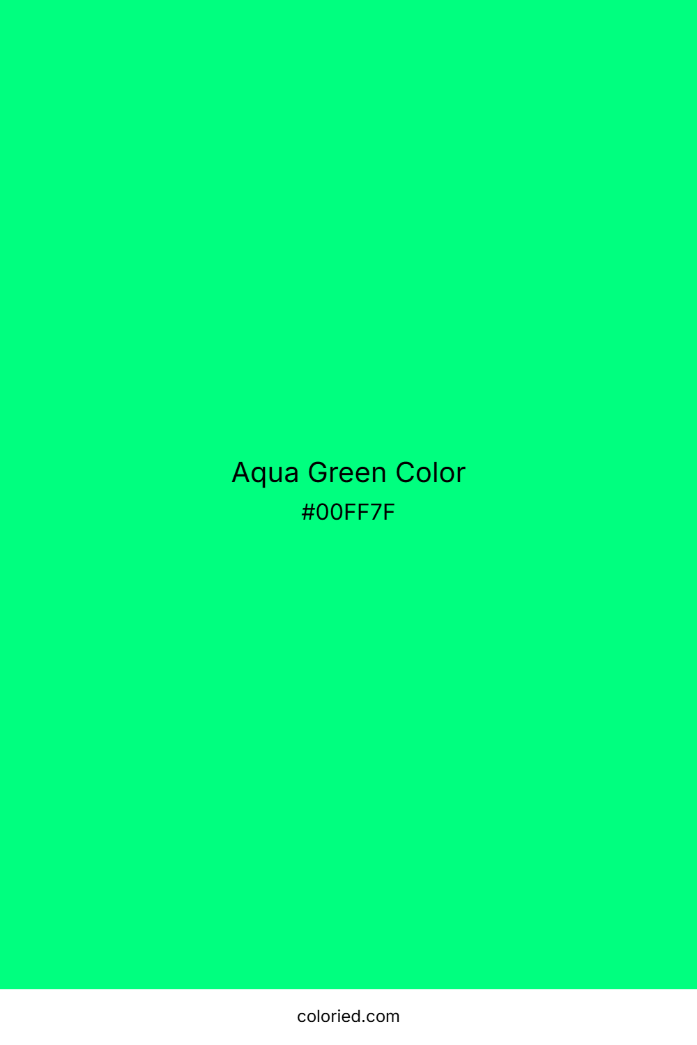 Aqua Green Color
