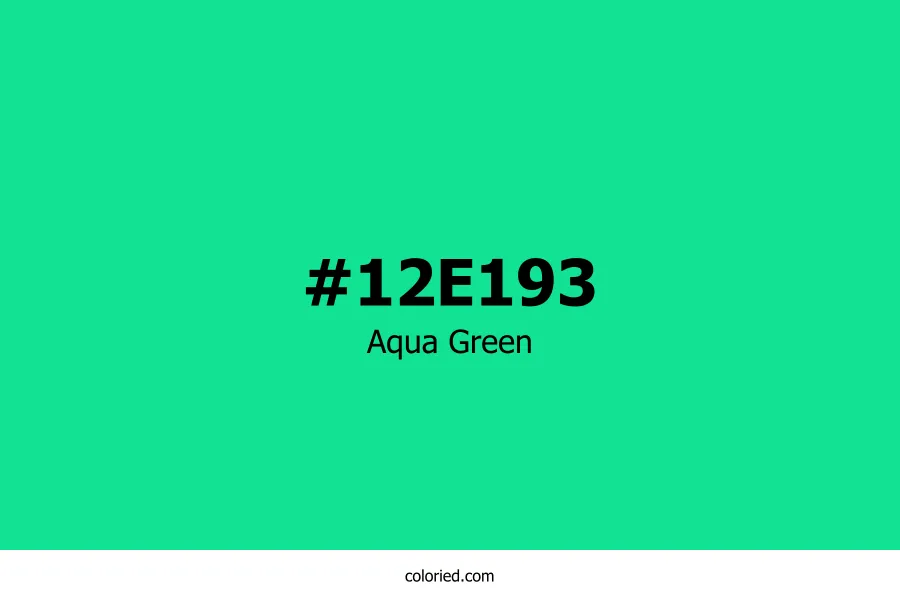 Aqua Green Color Hex Code