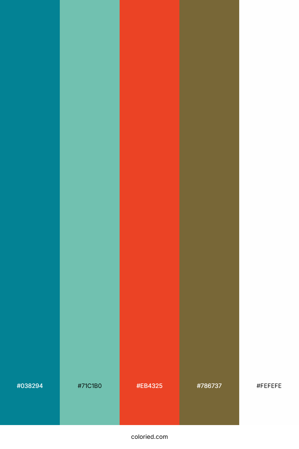 Aqua Lagoon Sunset Color Palette