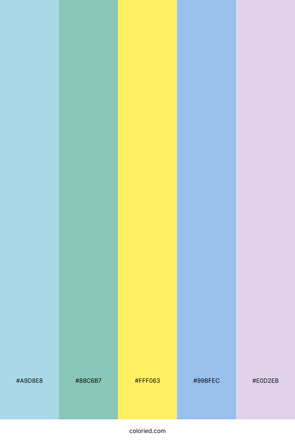 Aqua Lemon Sky Palette