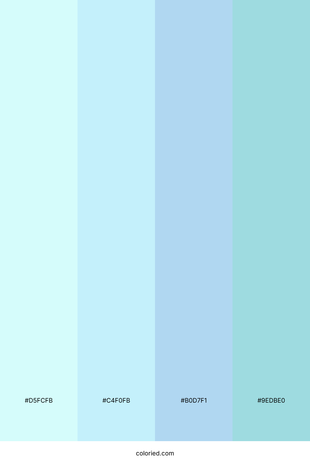Aqua Mist and Ice Blue Color Palette