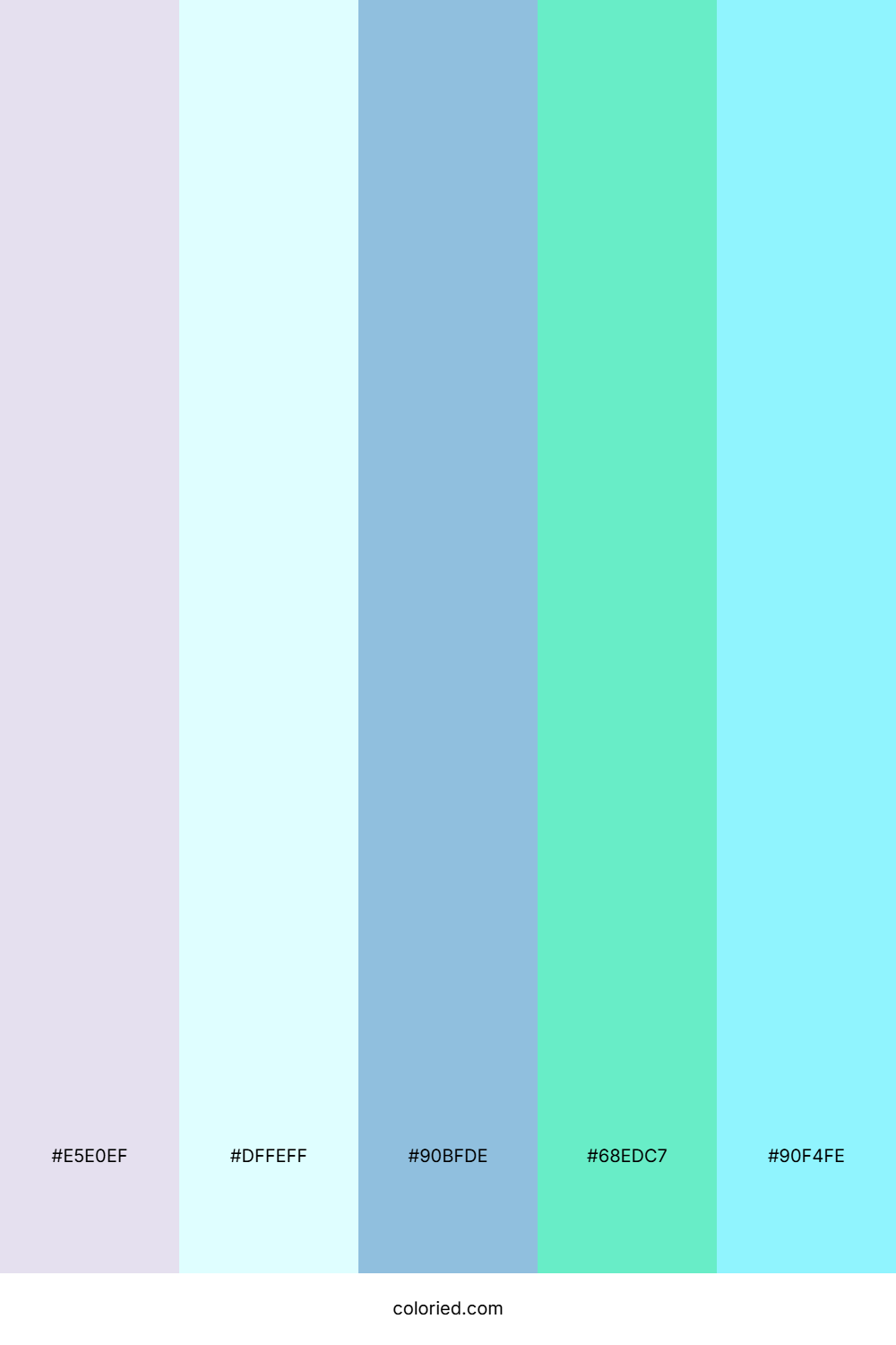 Aqua Pastel Wave Palette