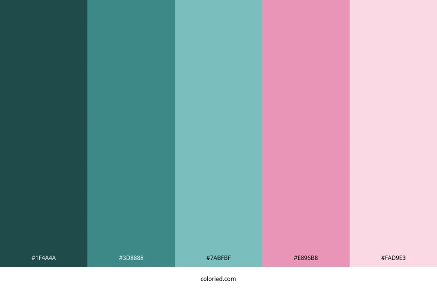 Aqua Pink Color Palette