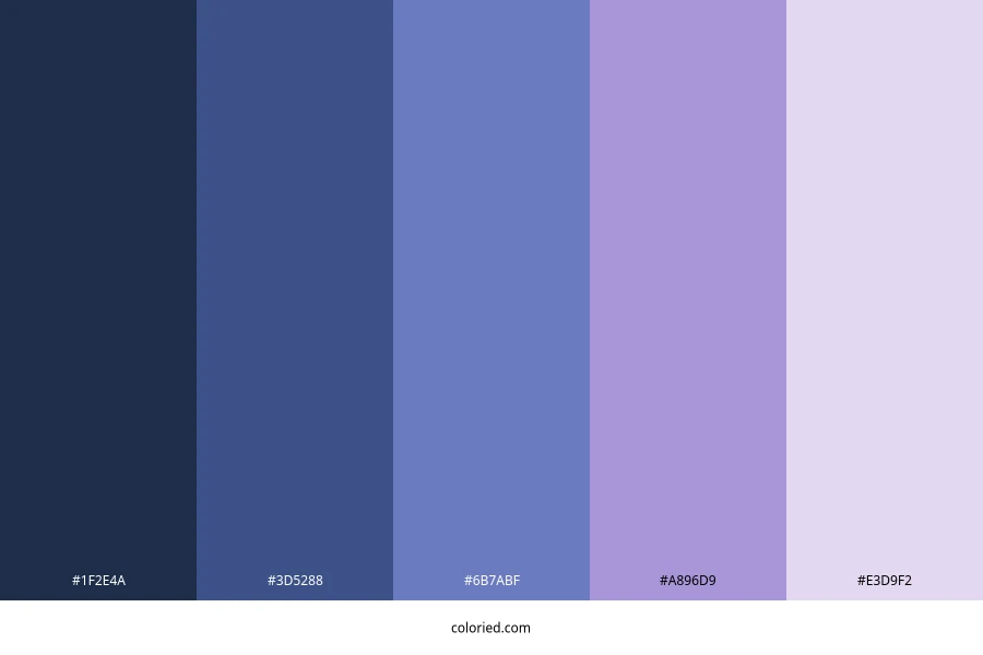 Aqua Purple Color Palette