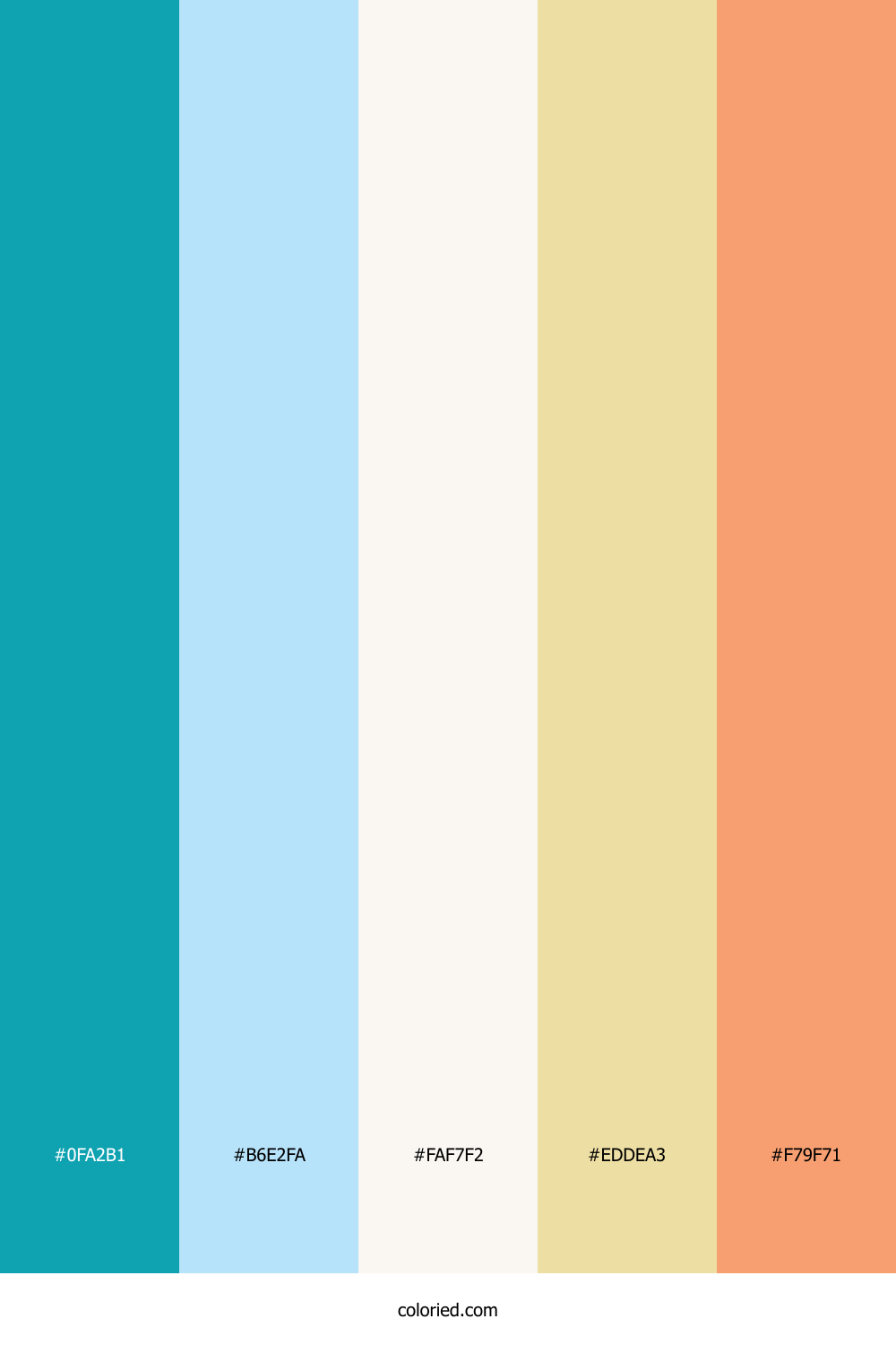 Aqua Sky Gold Palette