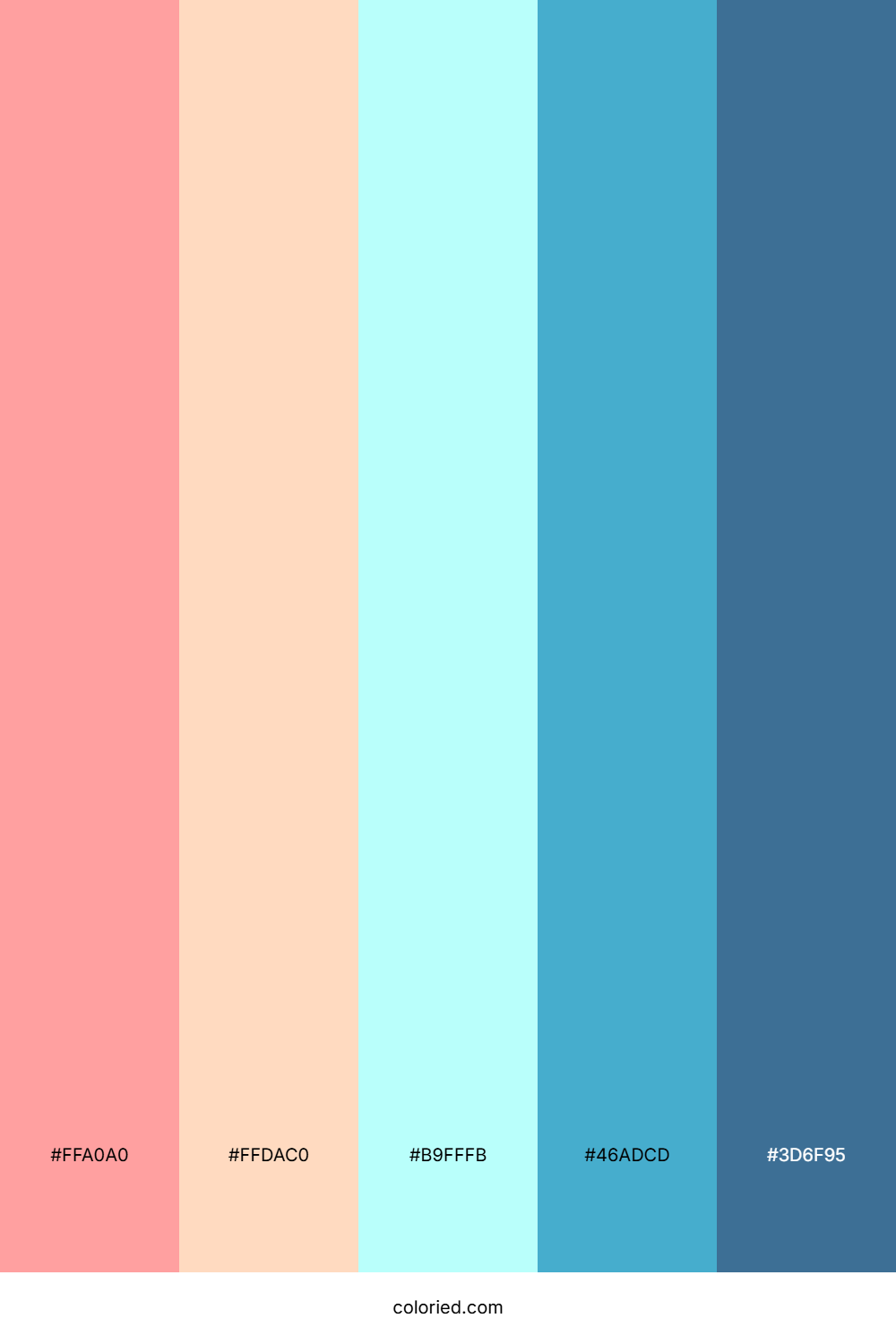 Aqua Sunrise Dream Color Palette