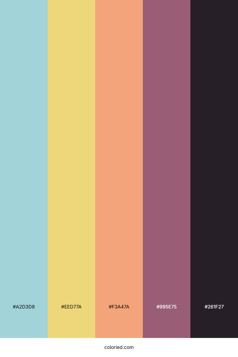 Aqua Sunset Blossom Palette