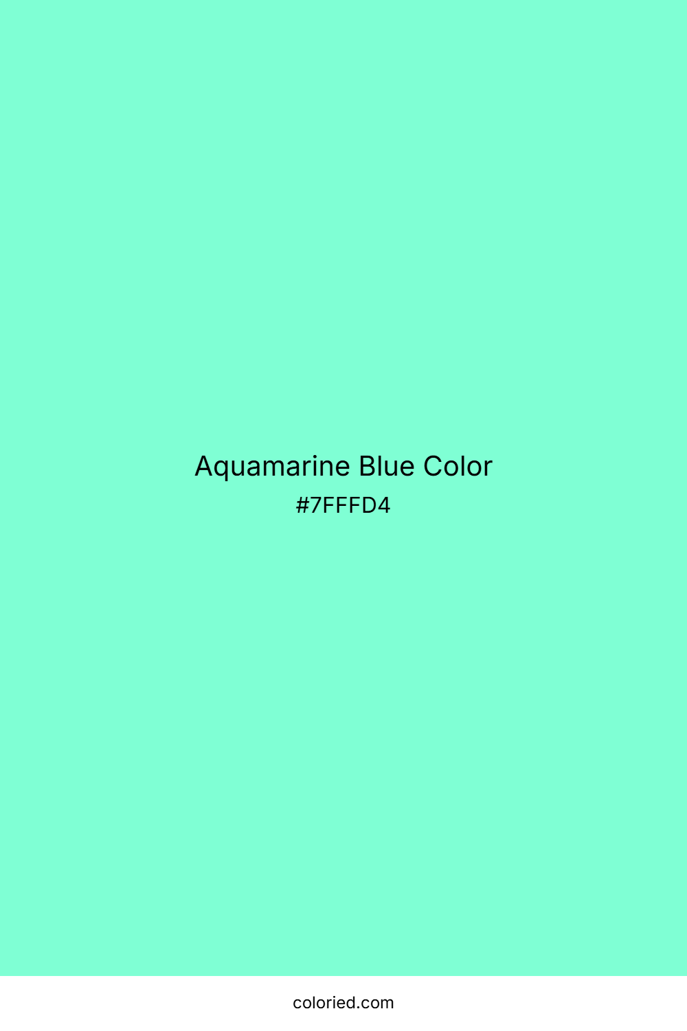 Aquamarine Blue Color