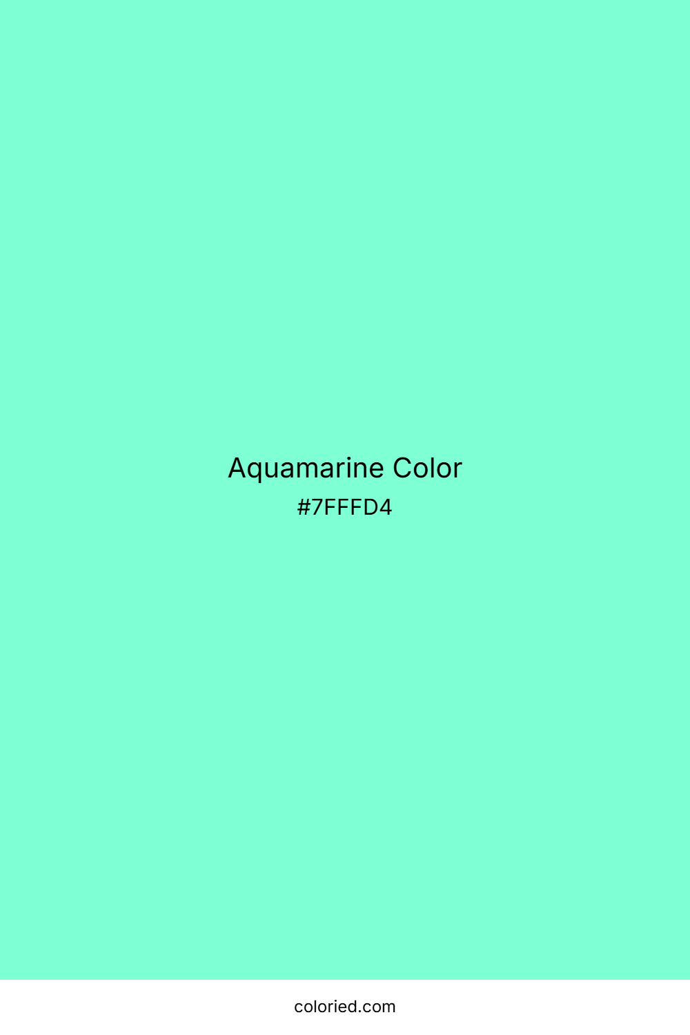Aquamarine Color