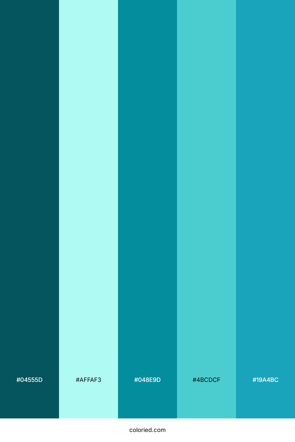Arctic Lagoon Mist Color Palette