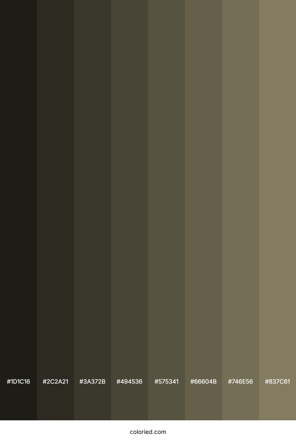 Army Brown Color Shades