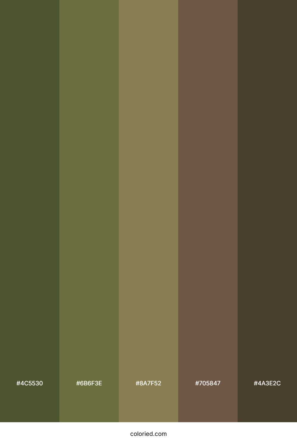 Army Camouflage Color Palette