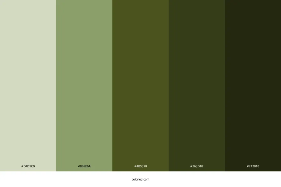 Army Green Color Palette