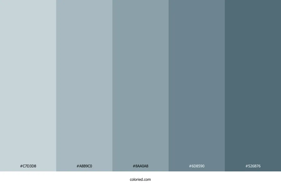 Ash Blue Color Palette