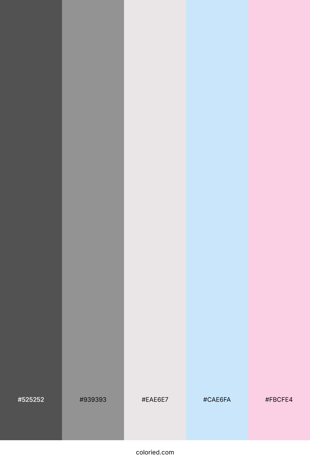 Ash Mist Pink Color Palette