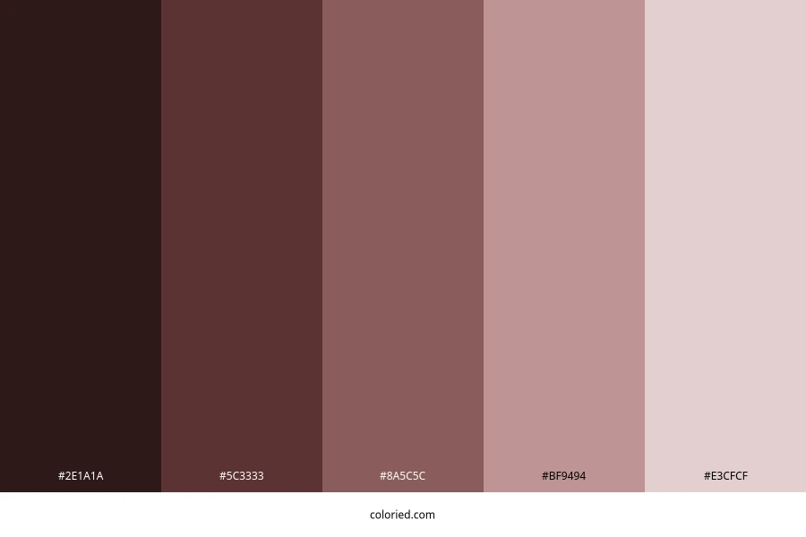 Ash Red Color Palette