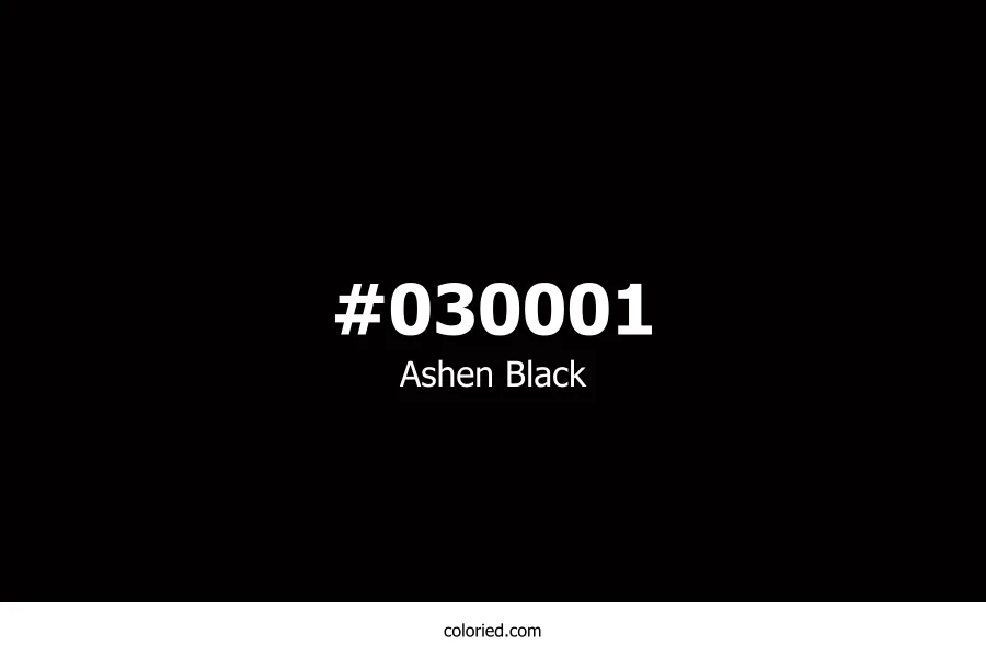 Ashen Black Color Hex Code