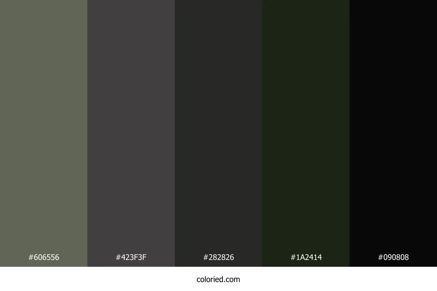 Ashen Forest Color Palette