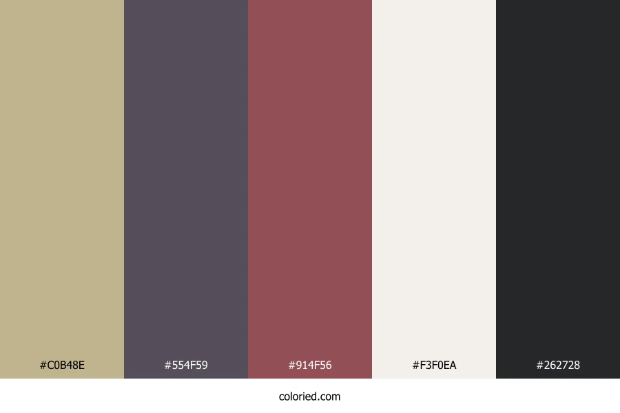 Ashen Mocha Drift Color Palette
