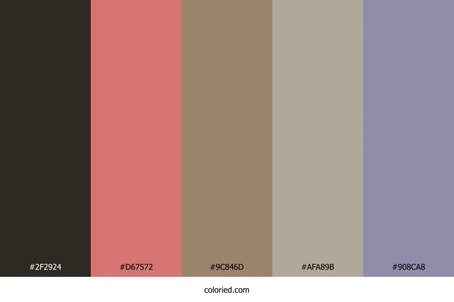 Ashwood Rosewood Blend Color Palette