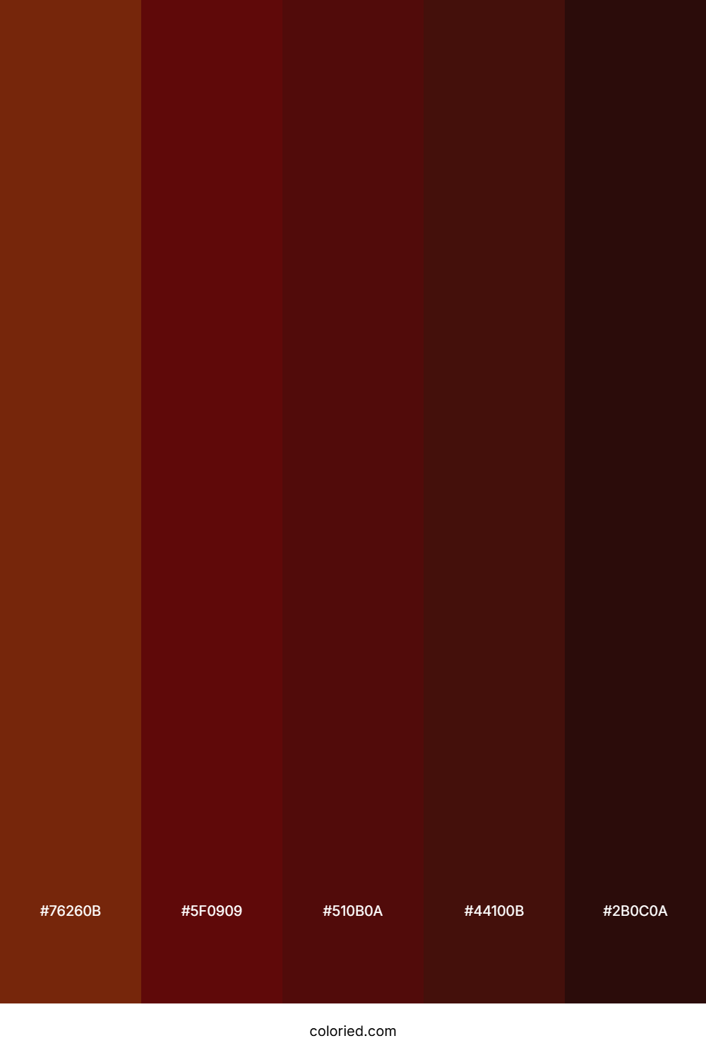 Auburn and Dark Red Color Palette