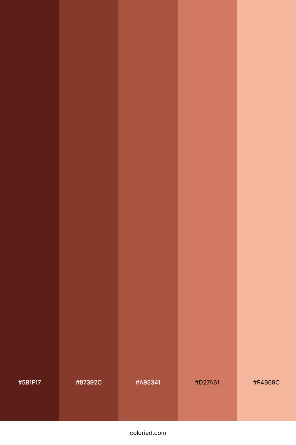 Auburn Red Hair Color Palette