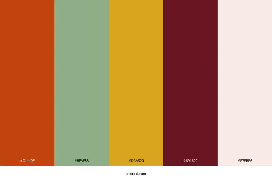August Wedding Color Palette