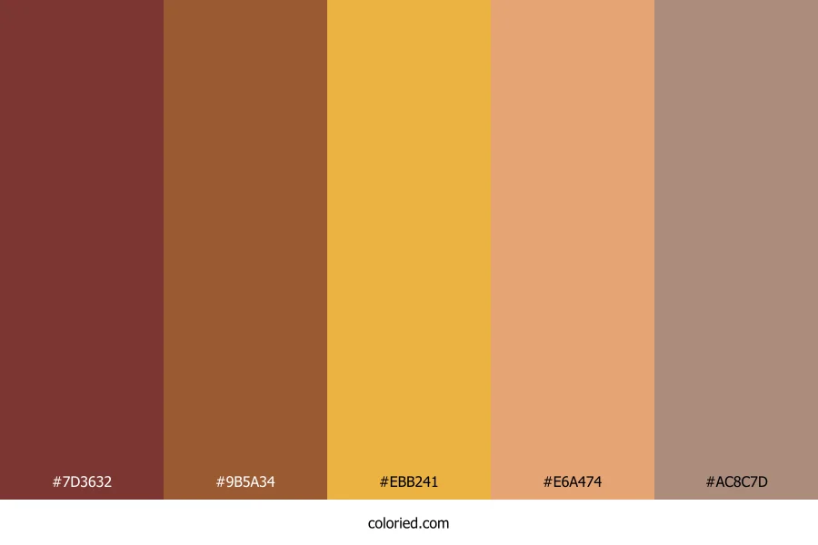 Autumn Amber Harvest Color Palette