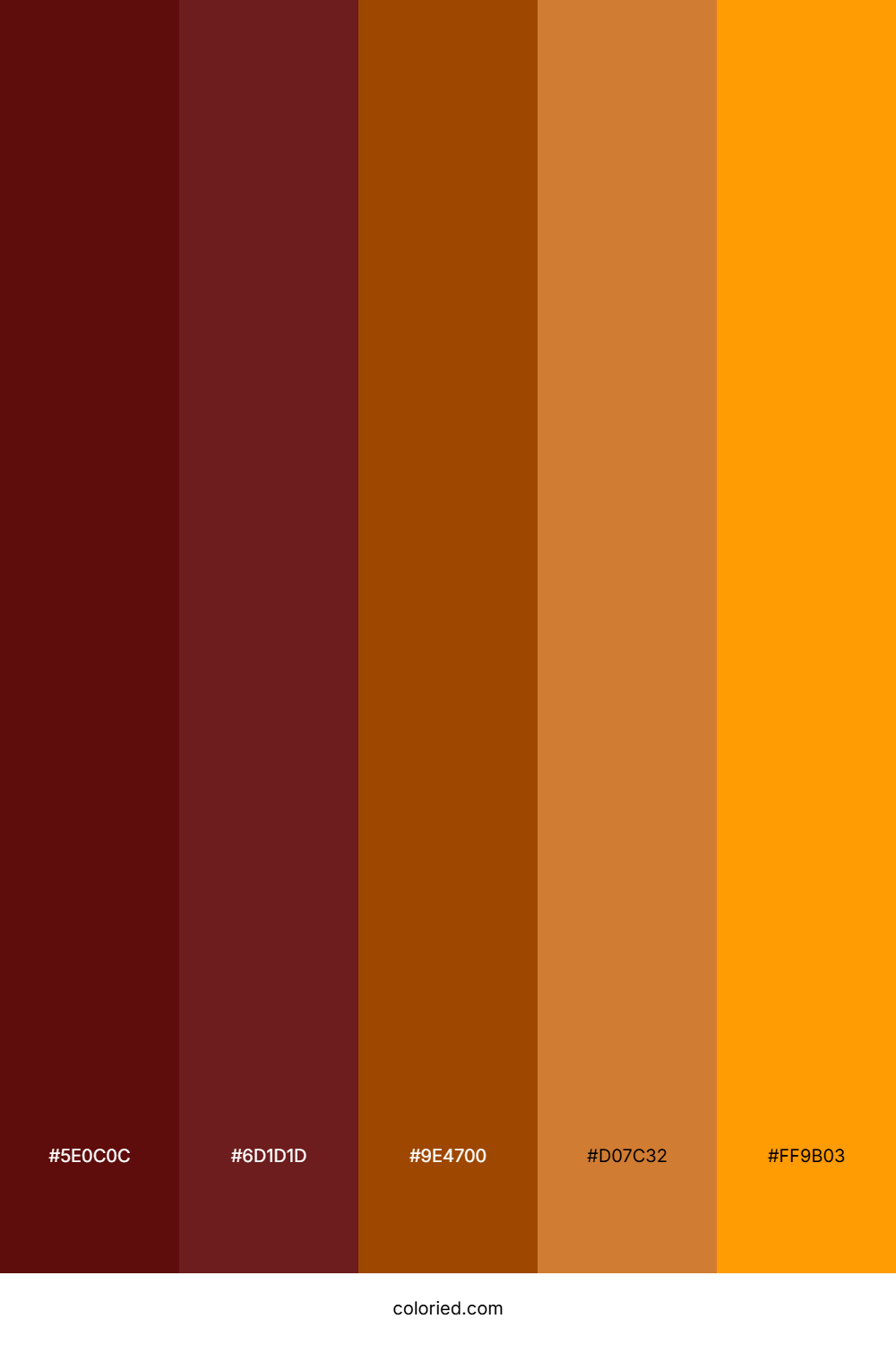 Autumn Burgundy and Orange Color Palette