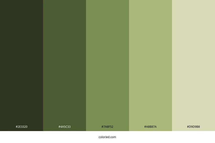 Autumn Green Color Palette