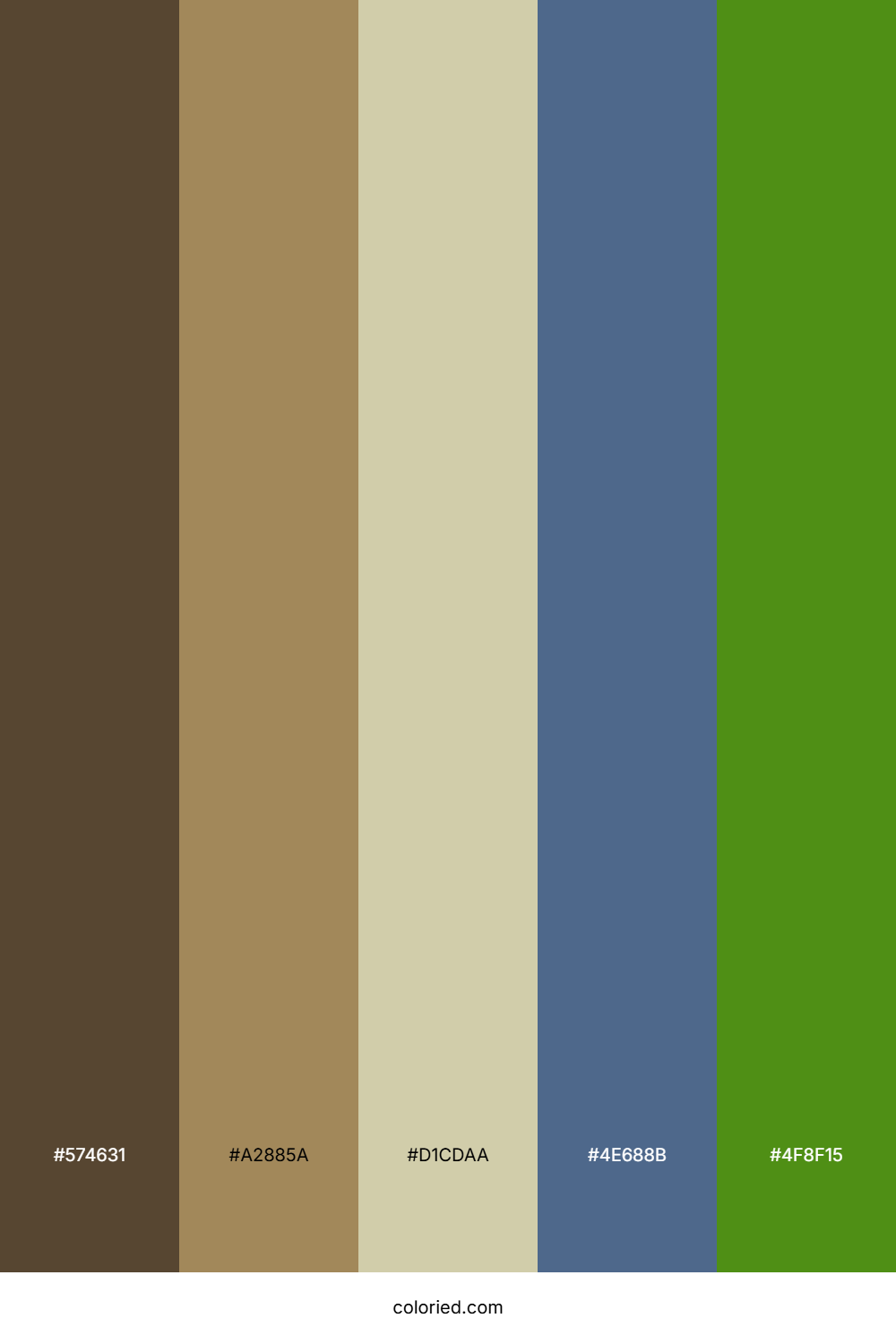 Autumn Grove Mist Color Palette