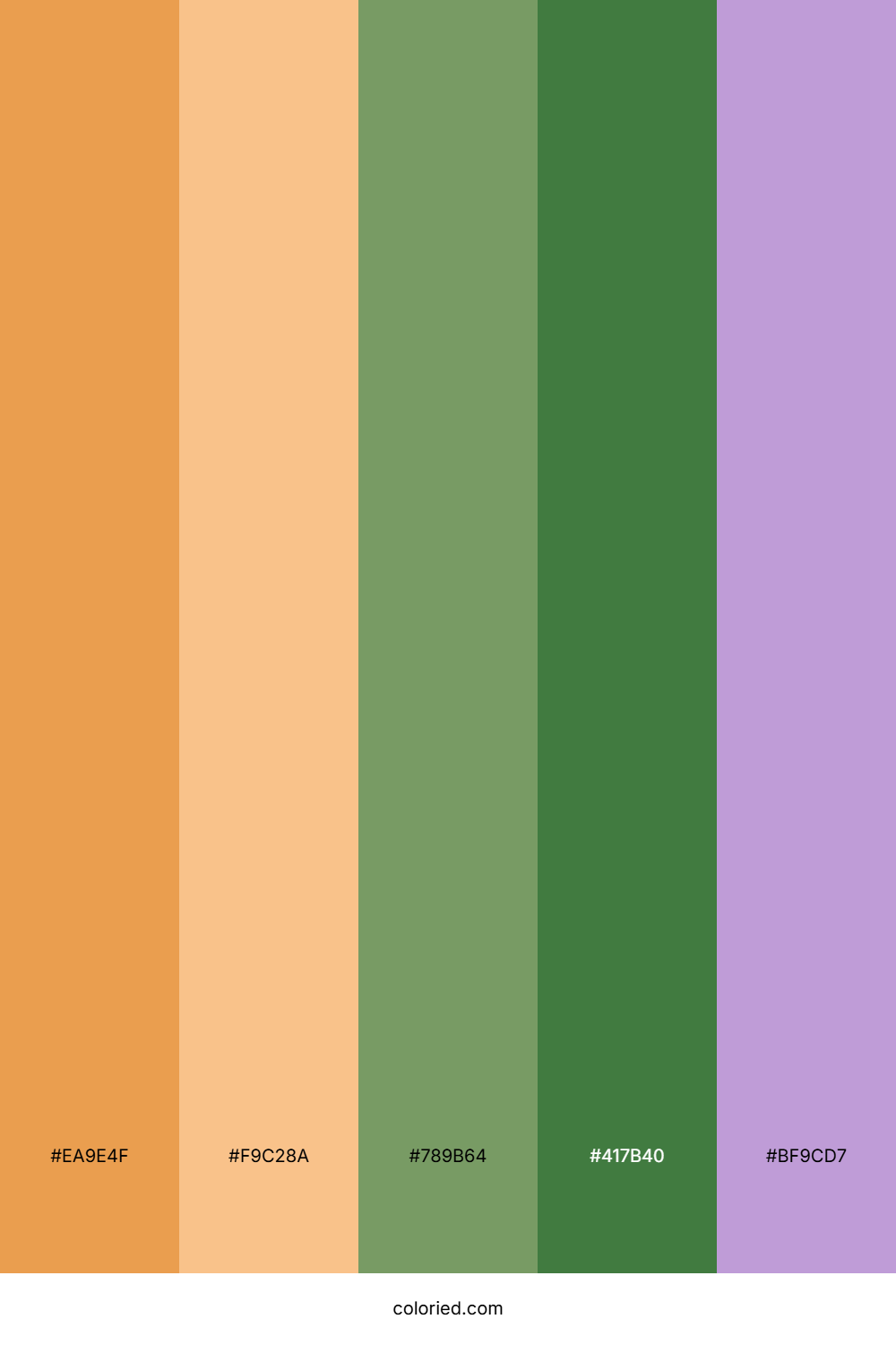 Autumn Harvest Moon Color Palette
