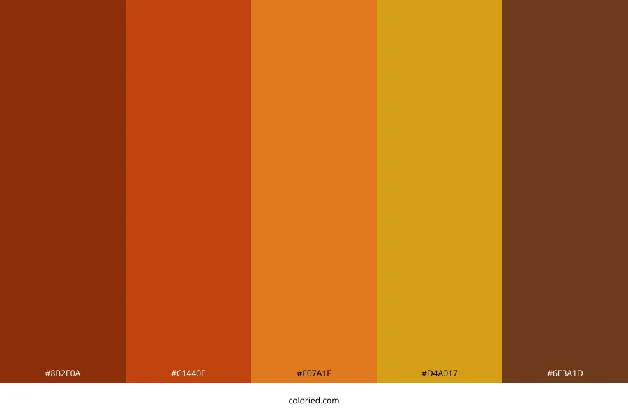 Autumn Leaves Color Palette